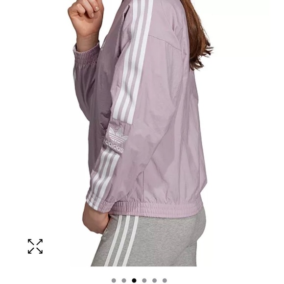 Adidas 3-Stripe Track Jacket Lavender NWT - Picture 9 of 12